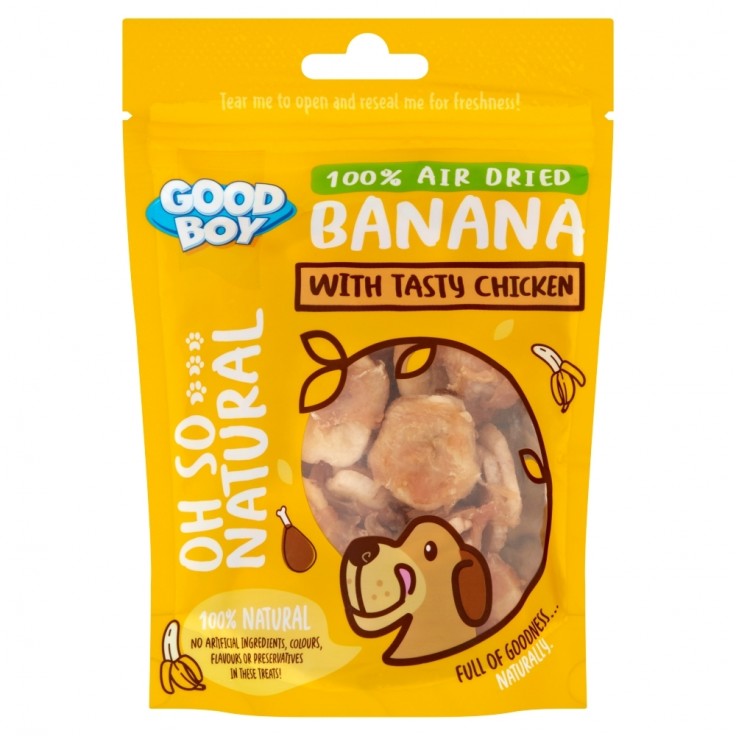 GOODBOY OH SO... NATURAL BANANA WITH TASTY CHICKEN 85G