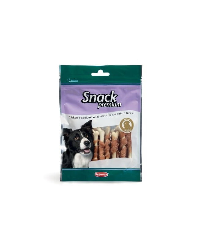 Padovan Chicken & Calcium Bone Dog Snack Treat 100gm