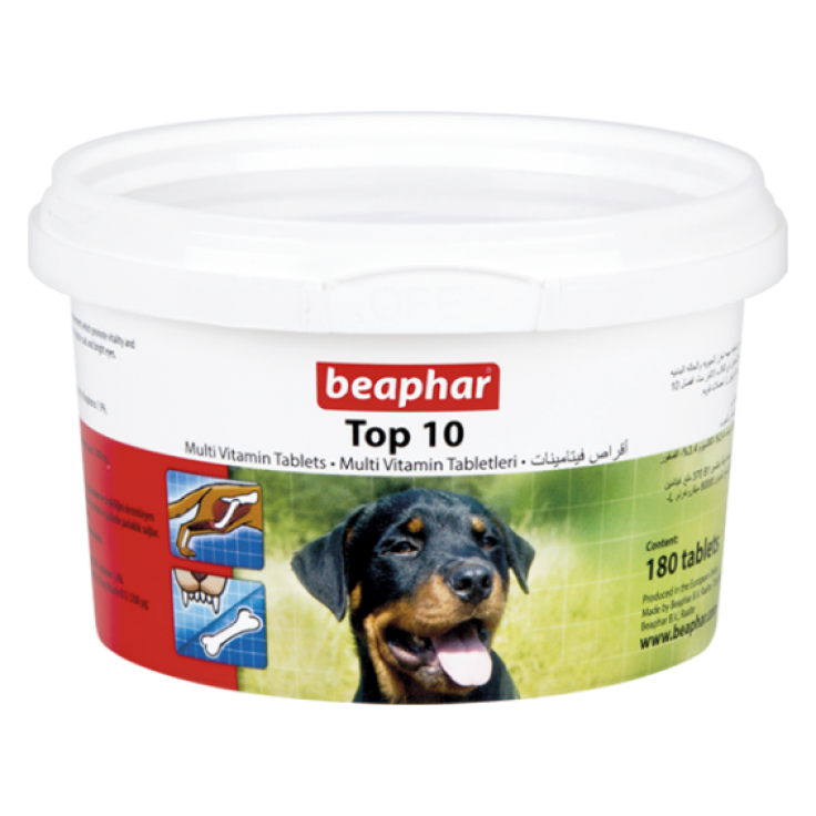 BEAPHAR TOP 10 DOG MULTI-VITAMINS 180 TAB