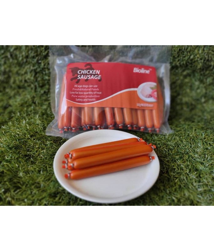 Bioline Chicken Sausage For Dog- 15gx30pcs