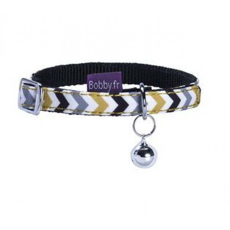 BOBBY ZIGZAG CAT COLLAR - BLACK