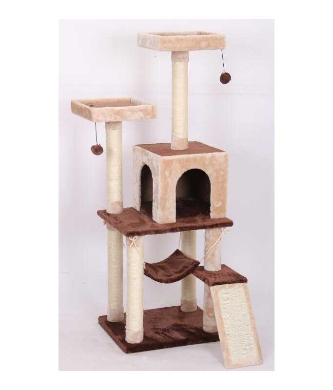 Catry Cat Tower With Scratcher HY6658 - 50x40x136cm