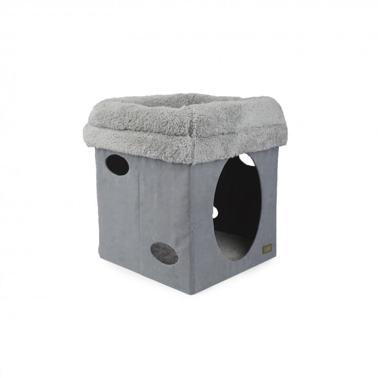 Lambswool 2 in 1 Cat Castle - Grey