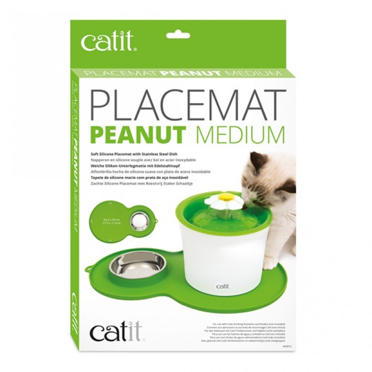 CATIT. PEANUT PLACEMAT GREEN - MEDIUM