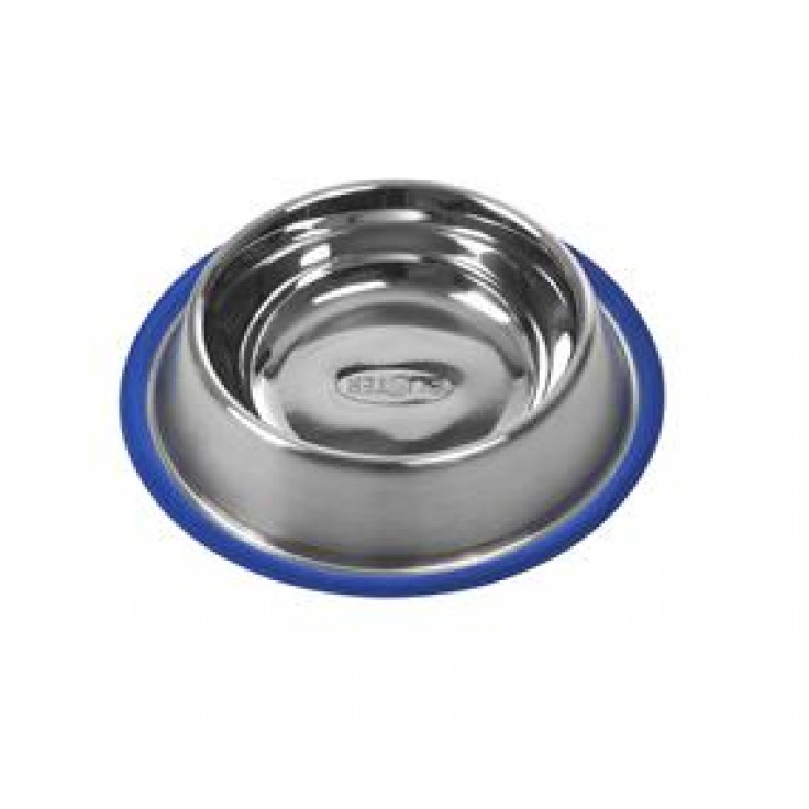 KRUUSE BUSTER STAINLESS STEEL BOWL BLUE BASE 0.70L 29CM