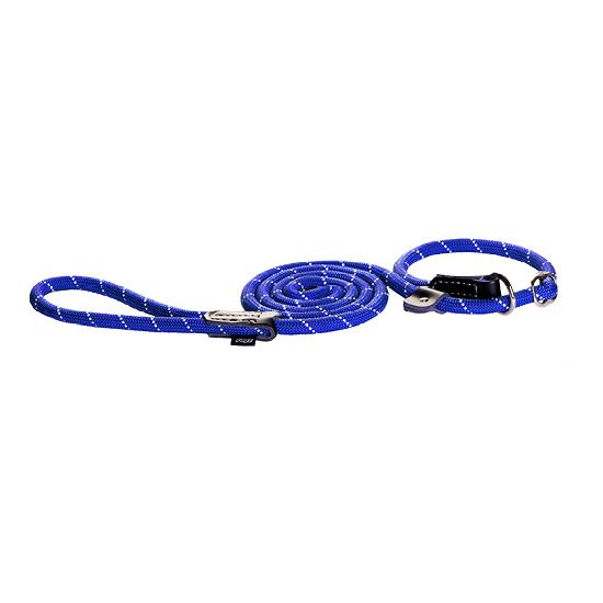 Rogz Rope Dog Lead Large Blue