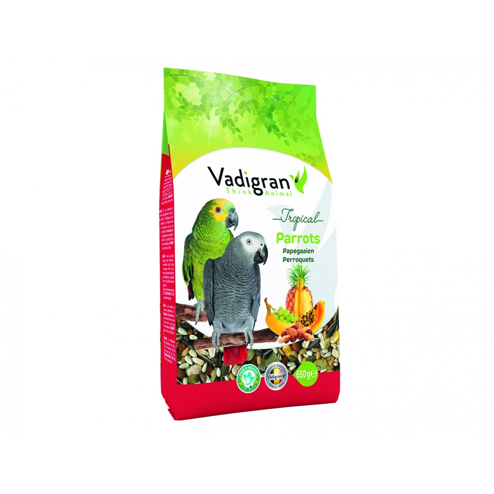 Vadigran Parrot Tropical 650 Gr With Mix Fruits