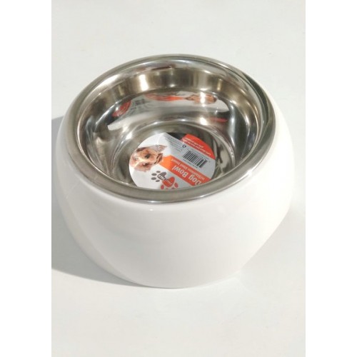 PAW PALS MELAMINE BOWL WITH STEEL 350ML (PDB002)