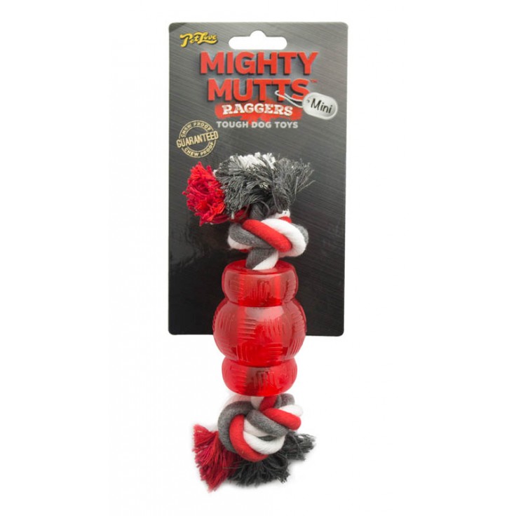 MIKKI MIGHTY MUTTS MINI BARREL WITH ROPE