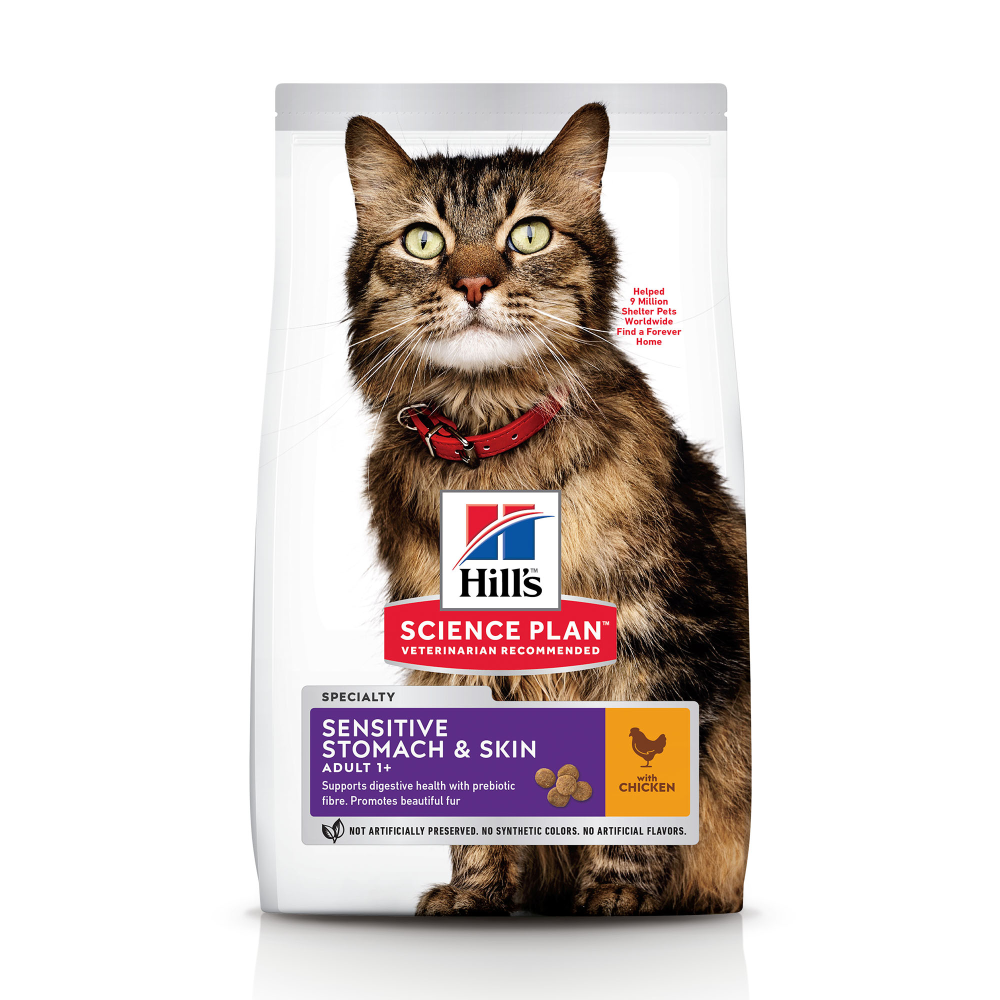 Hills Feline Adult Cat Sensitive Stomach & Skin w/ Chicken 1.5kg