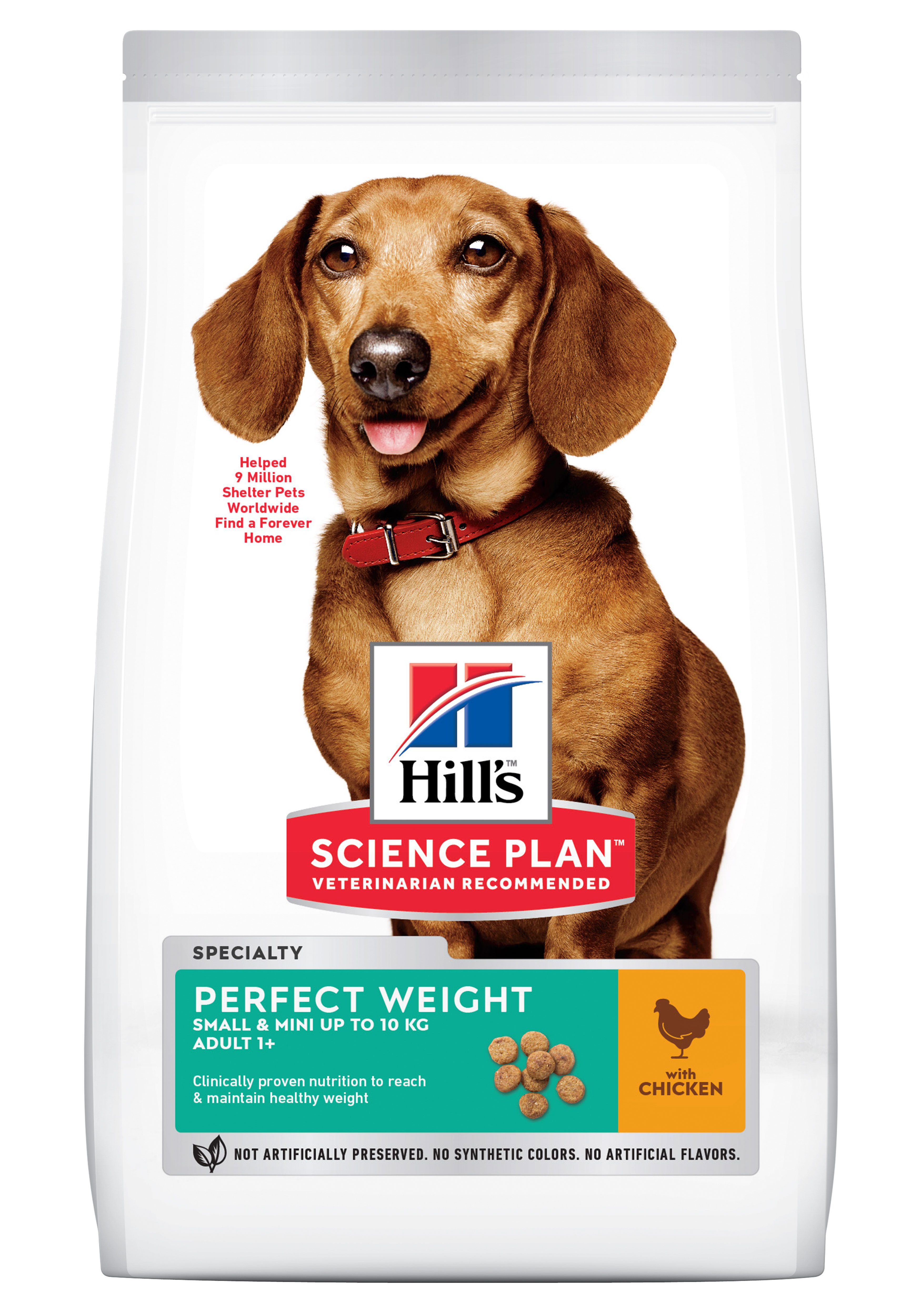 Hills Science Plan Canine Adult Perfect Weight Small & Mini  w/Chicken 1.5kg