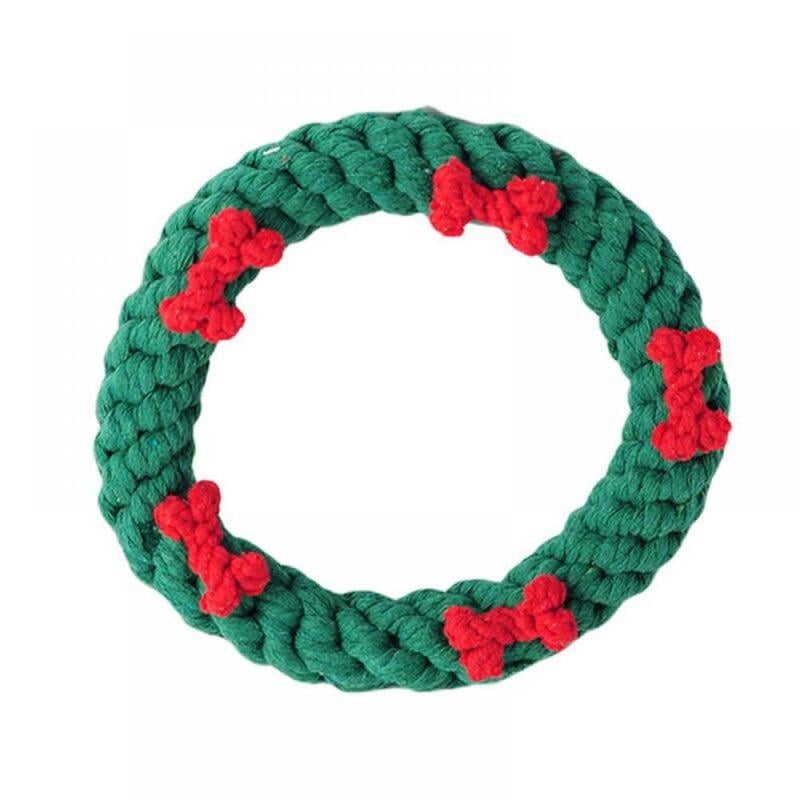 CHRISTMAS DOG ROPE TOY