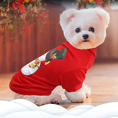 DOG CHRISTMAS T-SHIRT SANTAS