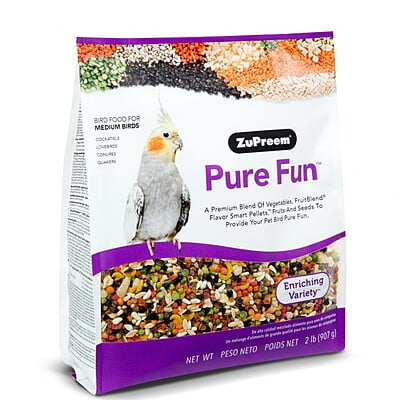 ZUPREEM PURE FUN MEDIUM BIRDS FOOD 2LB (0.91KG)