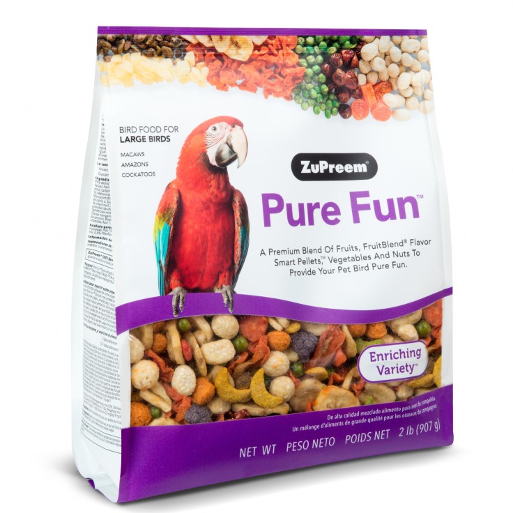 ZUPREEM PURE FUN LARGE PARROTS 2 LB (Bird Food)