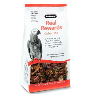 ZUPREEM REAL REWARD LARGE PARROT TREATS - ORCHARD MIX 170G