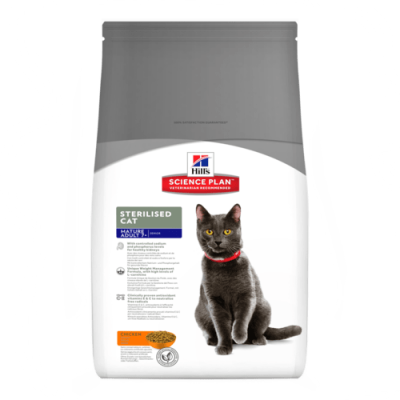 Hills Science Plan Feline Sterilised Cat MATURE( +7 y/o)  w/ Chicken 1.5kg