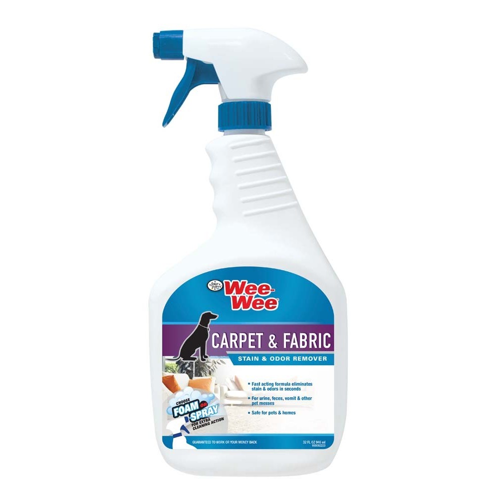 Four Paws Wee Wee Carpet Fabric Cleaner Stain Odor Remover 32oz