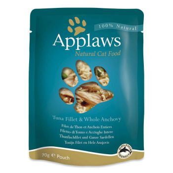 APPLAWS CAT TUNA WITH ANCHOVY 70G POUCH (Wet Food)