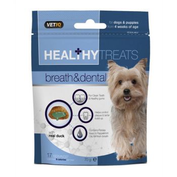 M&C Healthy Treats Breath & Dental Dog Treat 70G