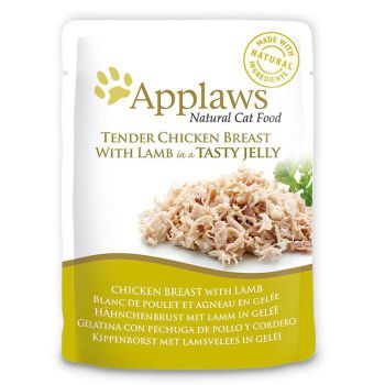 APPLAWS CAT CHICKEN WITH LAMB 70G JELLY POUCH (Wet Food)