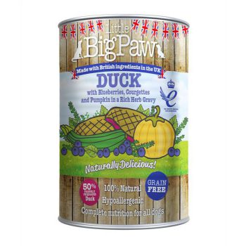 LITTLE BIG PAW DOG DUCK 390G TIN (Wet Food)