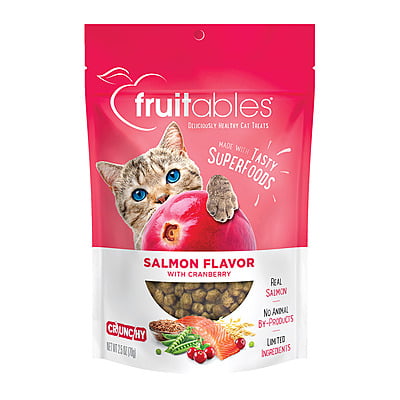 Fruitables Salmon Flavor with Cranberry Cat Treats 70g