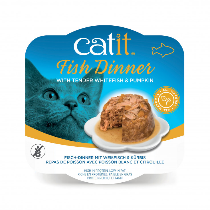 CATIT FISH DINNER, WHITEFISH & PUMPKIN 80 G