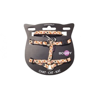 BOBBY DOLL HARNESS & LEAD - ORANGE / XS