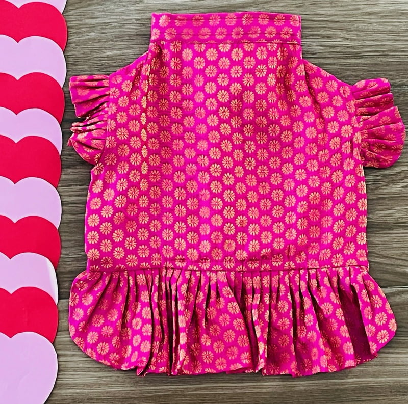 PINK PHULJARI DRESS