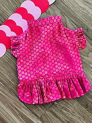 PINK PHULJARI DRESS