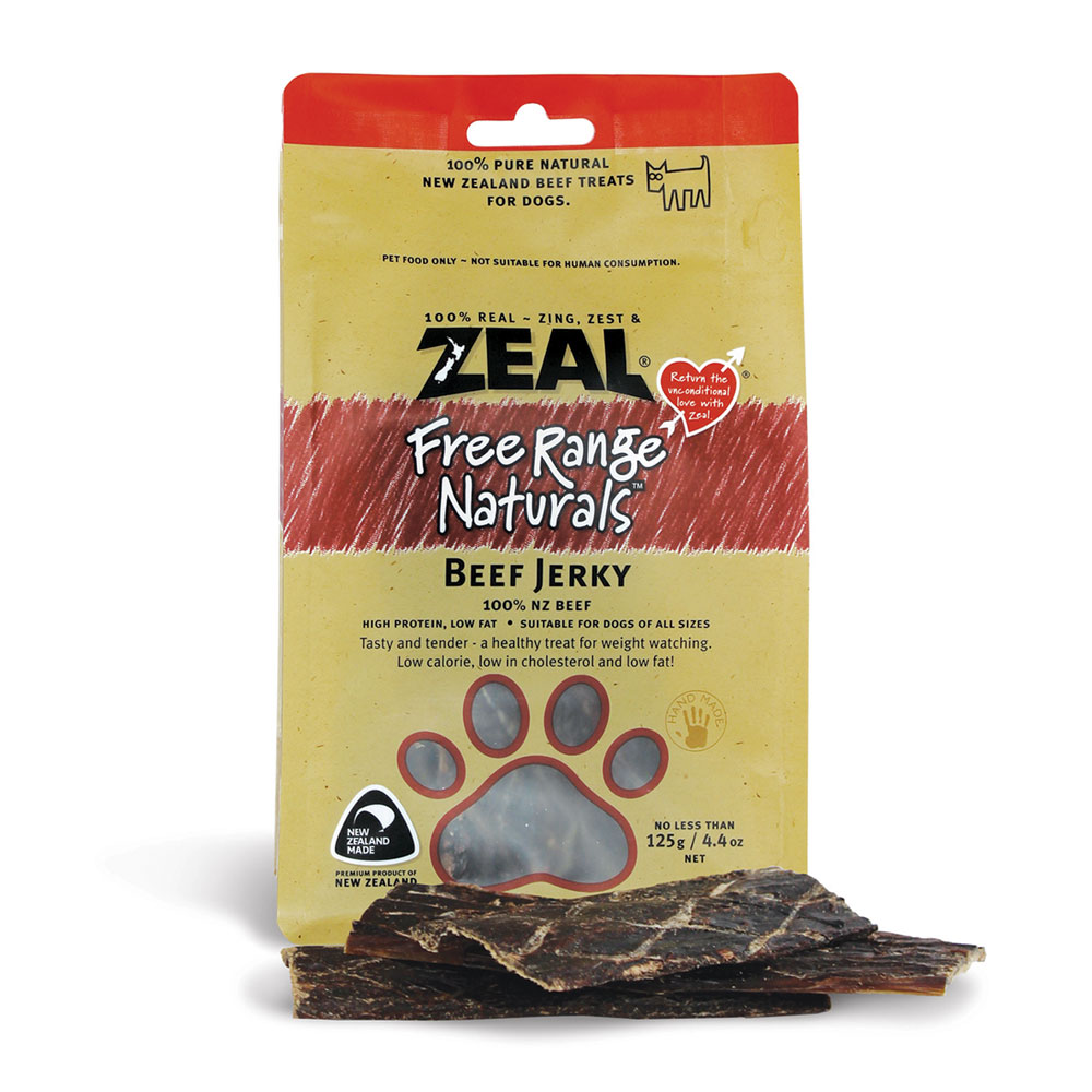Zeal Beef Jerky (125g) Dog Treat
