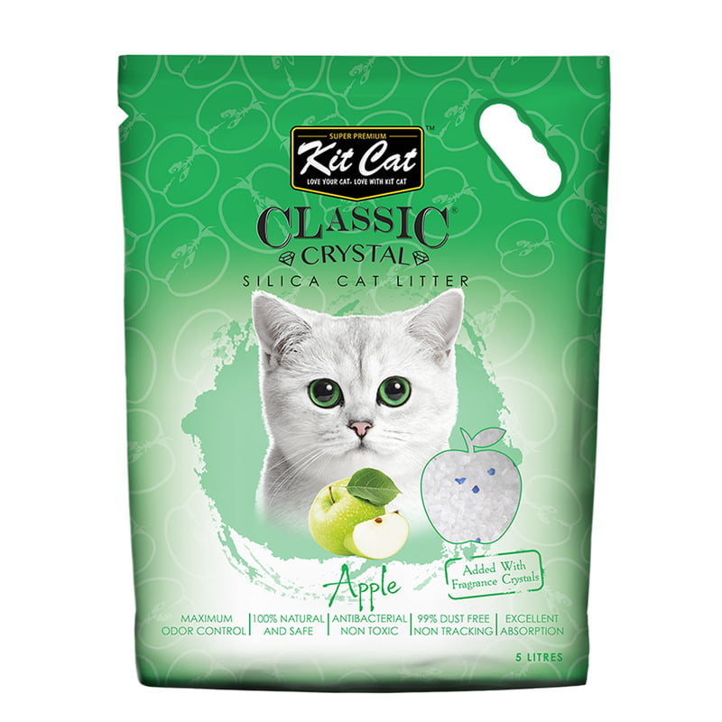 Kit Cat Classic Crystal Cat Litter – Apple (5 Litres) Kit Cat Classic Crystal Cat Litter – Apple (5 Litres)