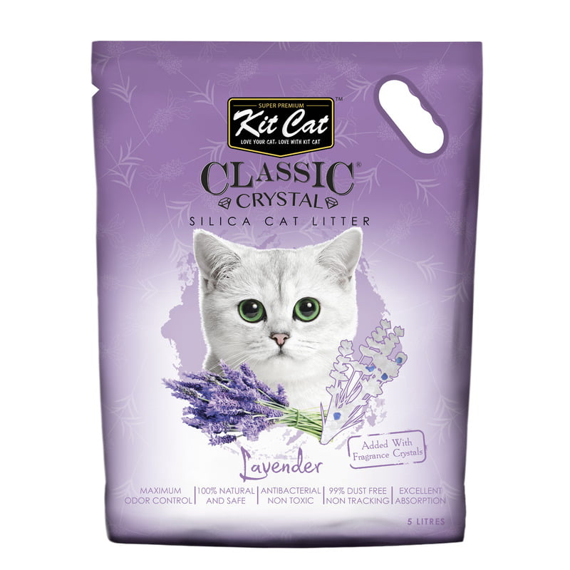 Kit Cat Classic Crystal Cat Litter – Lavender (5 Litres) Kit Cat Classic Crystal Cat Litter – Lavender (5 Litres)
