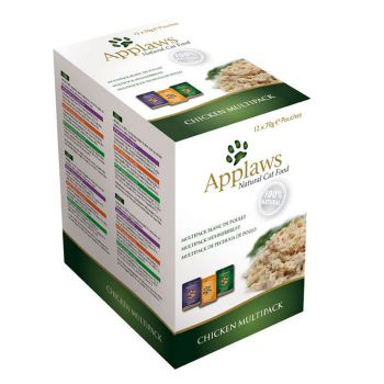 APPLAWS CAT CHICKEN MULTIPACK 12 X 70G POUCH (Wet Food)