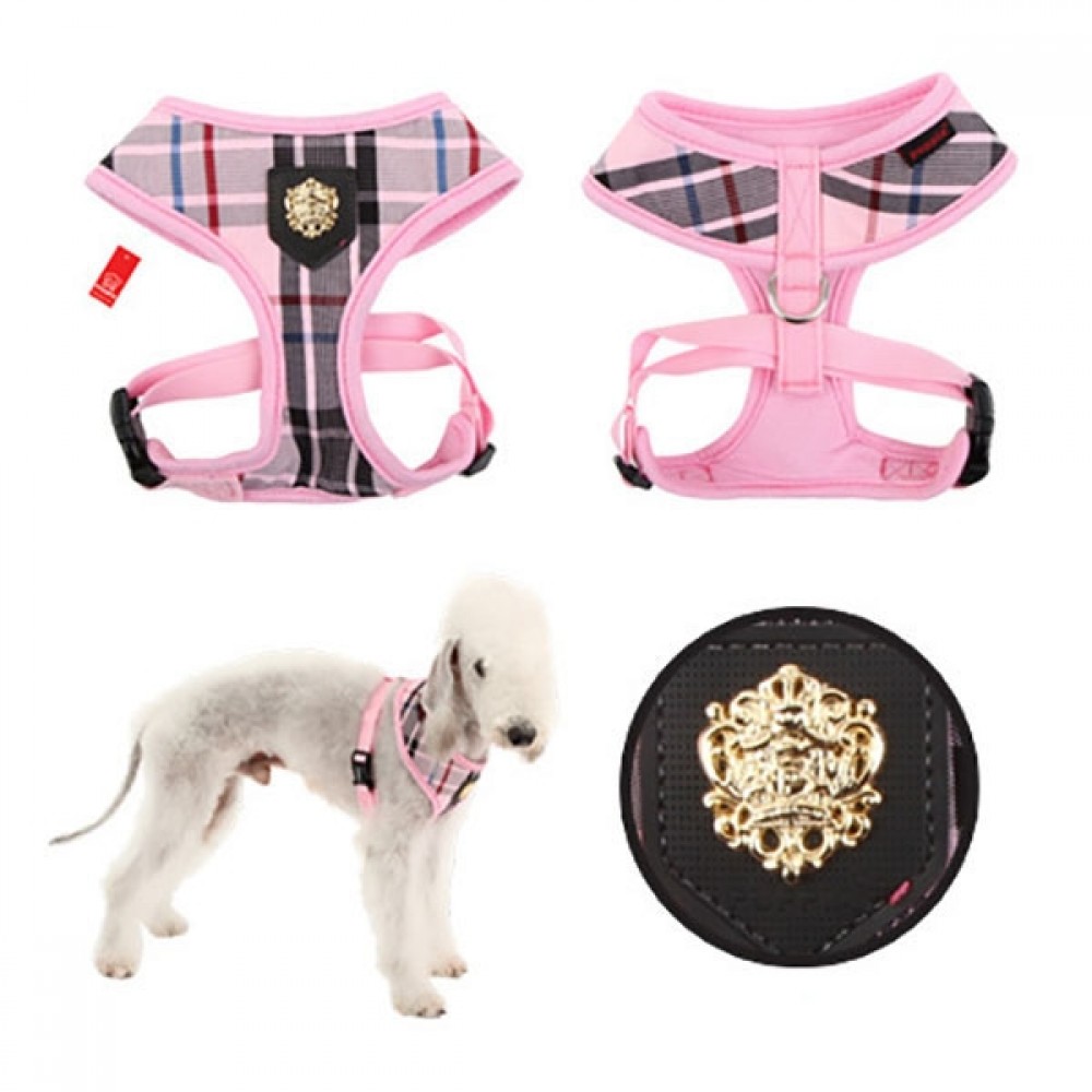 PUPPIA JUNIOR HARNESS A PINK S Neck 9" Chest 12-19"