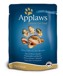 APPLAWS CAT TUNA WITH SEABREAM 70G POUCH (Wet Food)