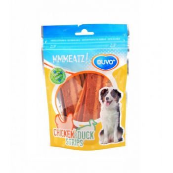 DUVO MMEATZ CHICKEN &amp; DUCK STRIPS 100 G : (DOG TREAT)