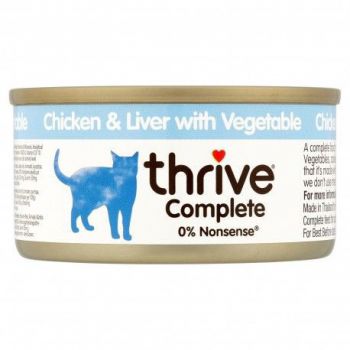 Thrive Complete Cat Chicken & Liver w/ Veg Wet 75G(Wet Food)