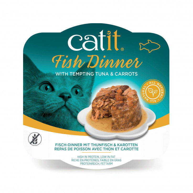 CATIT FISH DINNER, TUNA & CARROT 80 G
