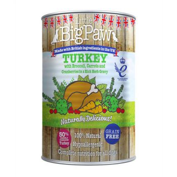 LITTLE BIG PAW DOG TURKEY 390G TIN (Wet Food)