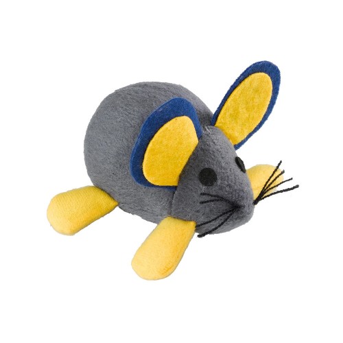 FERPLAST CLOTH WIBRATING MOUSE W/SPRING CAT-TOY PA5007