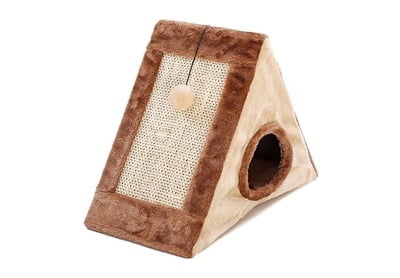 SAAS CAT HOUSE WITH SCRATCHER 44x26x36cm