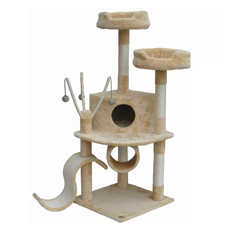 55″ Whiskers Cat Tree 38″W x 30″L x 55″H