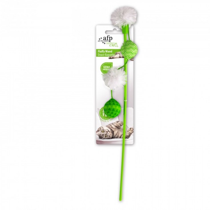 ALL FOR PAWS FLUFFY WAND - GREEN