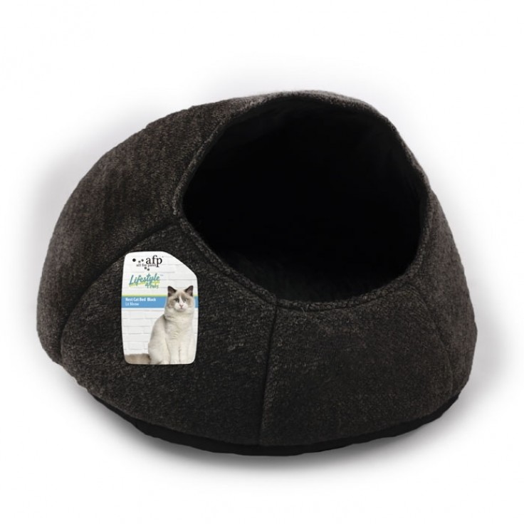 All For Paws Nest Cat Bed Black