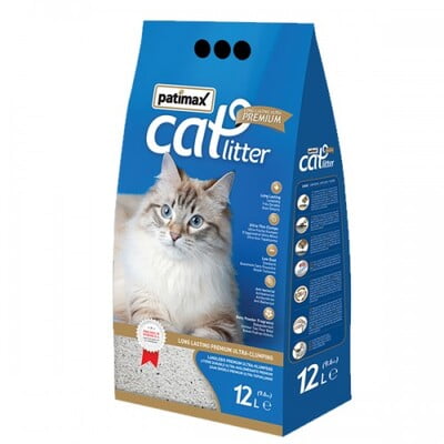 PATIMAX U/PREMIUM BENTONITE+ZEOLITE CATLITTER 12L (BABY) 9.6KG