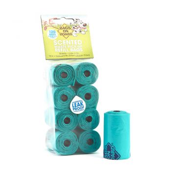 BOB Refill Bags Scented Green Roll 120 bags(8x15)