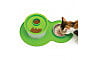 CATIT. PEANUT PLACEMAT GREEN - MEDIUM