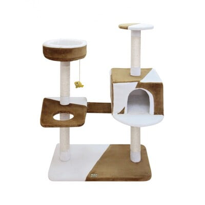 FAUNA CAMILA CAT POLE - BROWN-WHITE